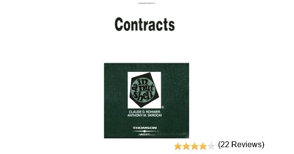 Principles of Contract Law Concise Hornbook Series
